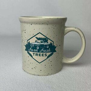 Farm Fresh Trees Pick Up Truck Speckled Ceramic Coffee Tea Mug 16 Oz DesignPac